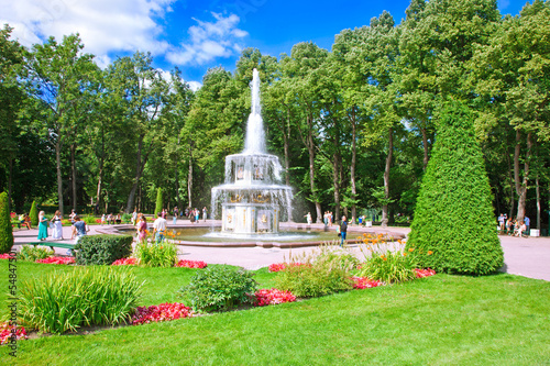 Park in Petergof, Saint-Petersburg, Russia