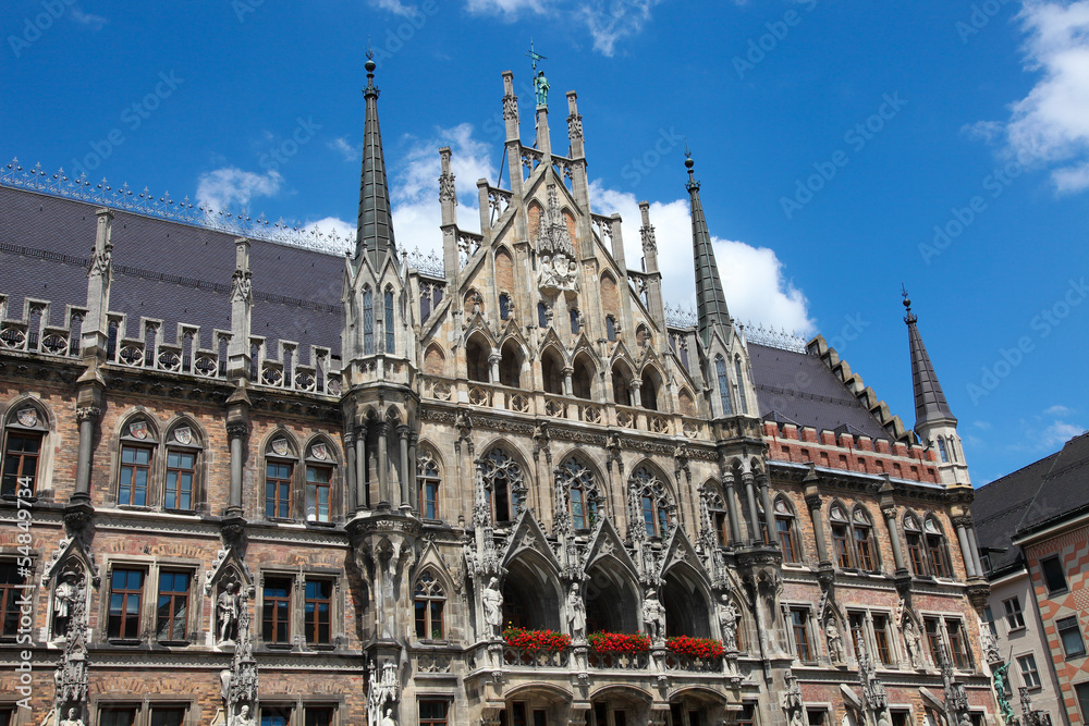 New City Hall in Munich (Munchen)