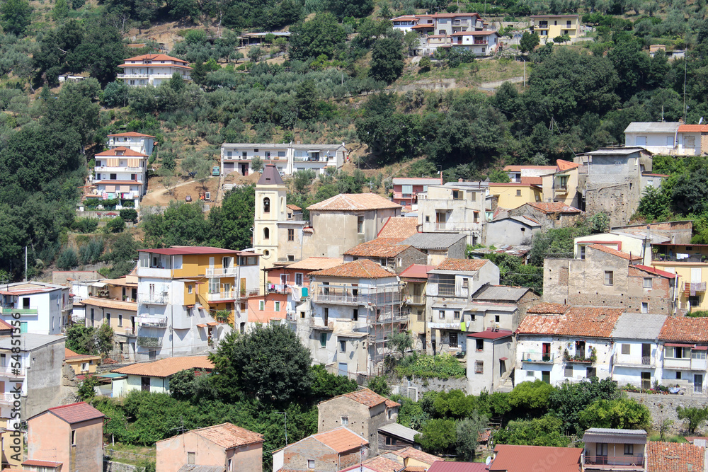 Old Houses and City, Lamezia Terme, Calabria, South Italy