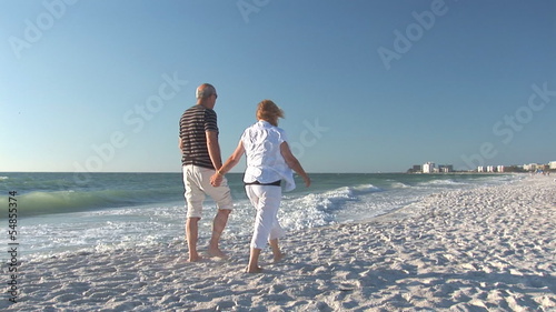 Happy couple on beach