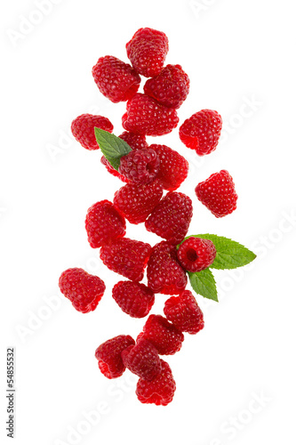 Fresh and delicious raspberries