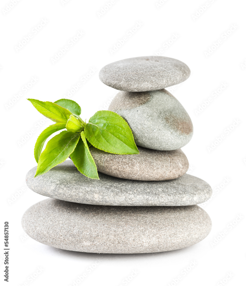 Fototapeta premium Zen pebbles balance. Spa and healthcare concept.
