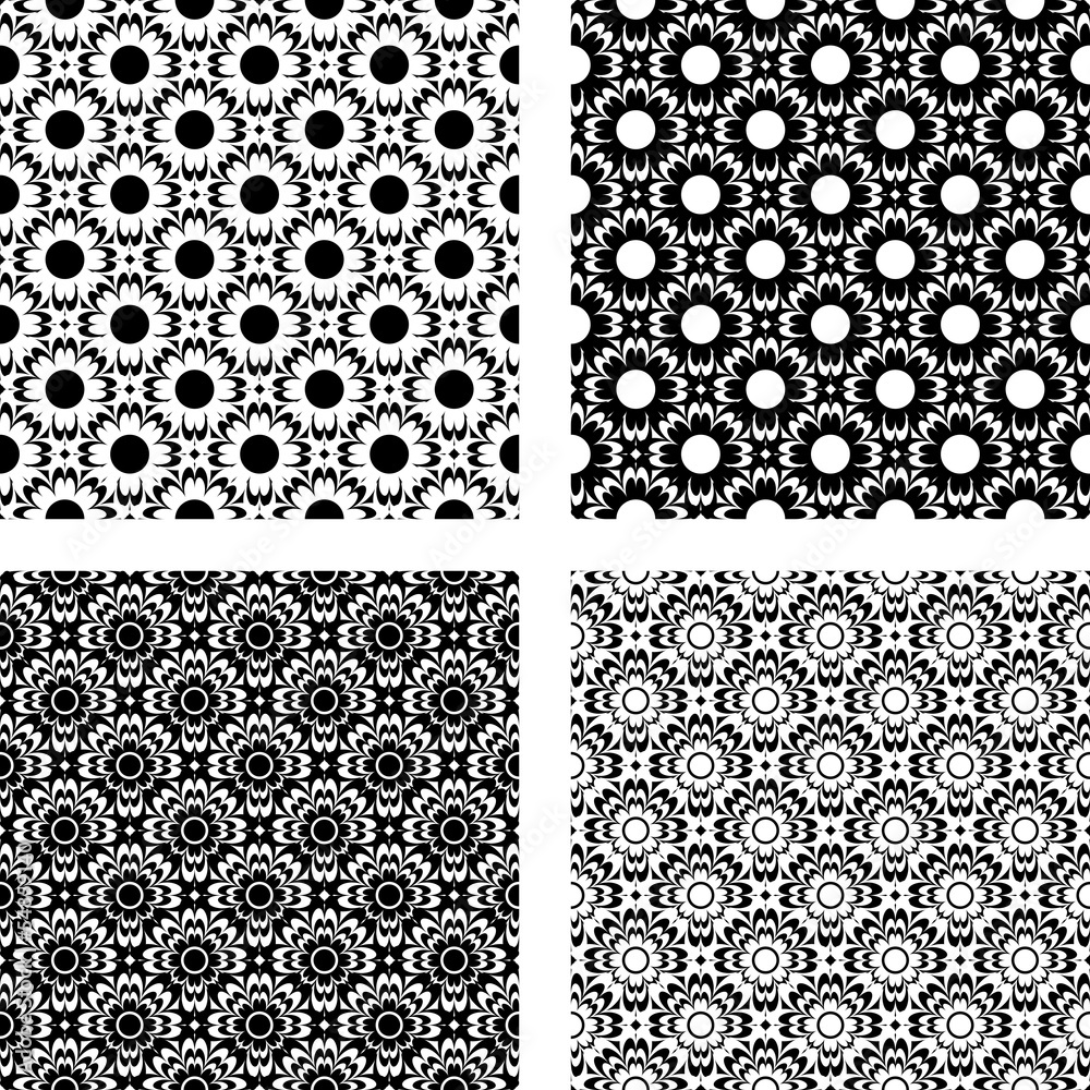 Design seamless flower pattern