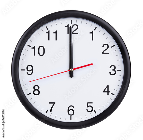 Twelve o'clock on the dial clock