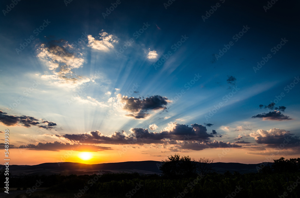 Fototapeta premium sunset background