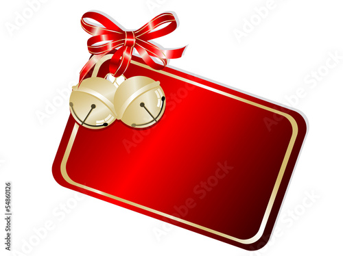 Card with jingle bells