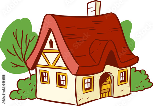small cartoon house