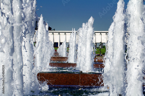 Fountain in a Victory park, Moscow, Russia