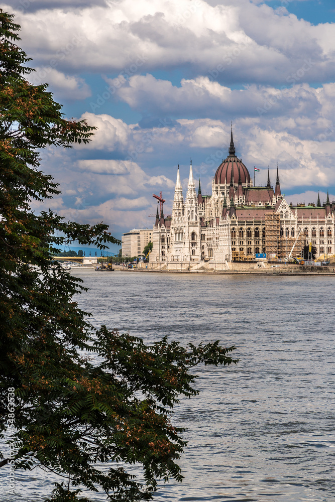 The building of the Parliament in Budapest, Hungary