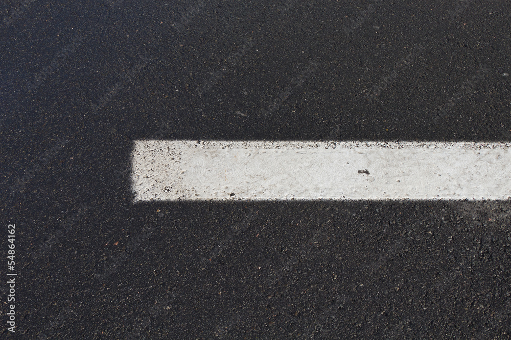 Fototapeta premium white line on the pavement