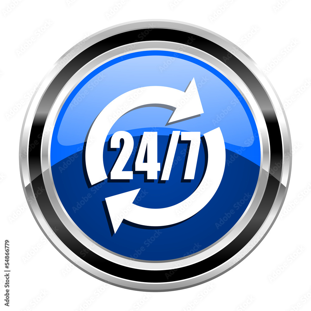 24/7 service icon