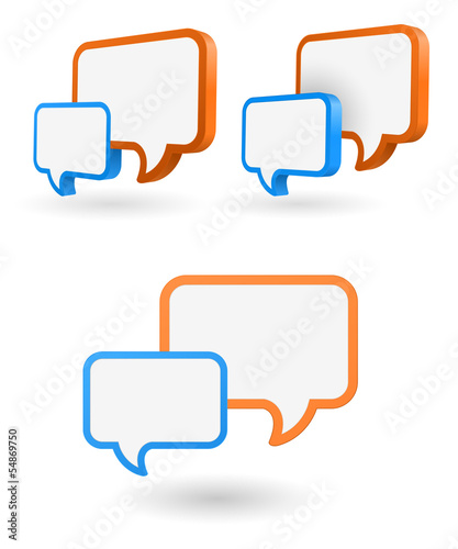 speech bubble 3d icon