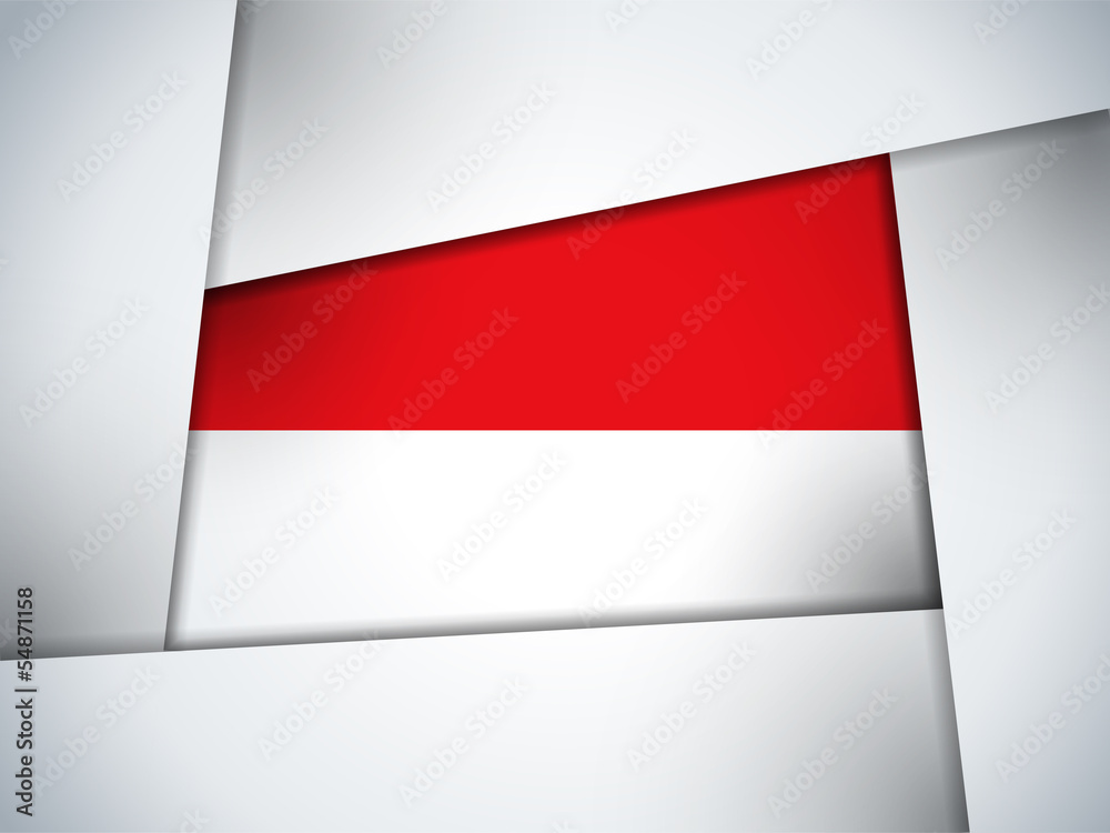 Monaco Country Flag Geometric Background