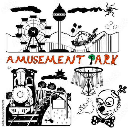 vector amusement park