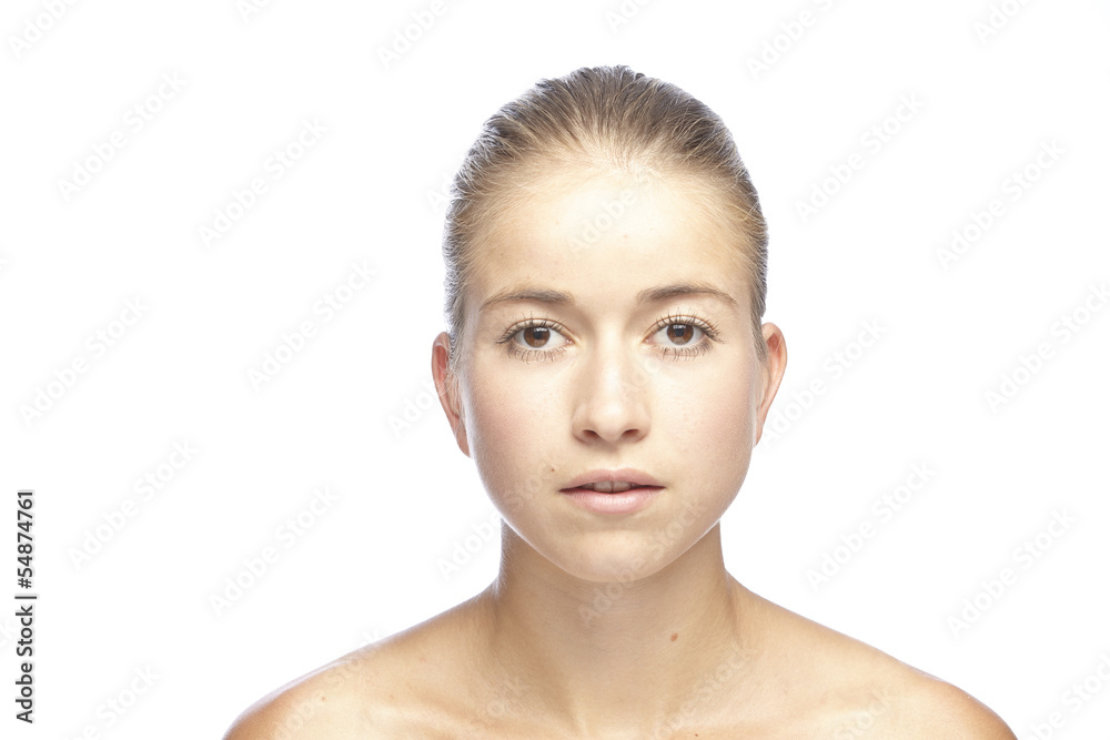 Beautyaufnahme einer rotblonden, jungen Frau Beautyaufnahme einer rotblonden, jungen Frau