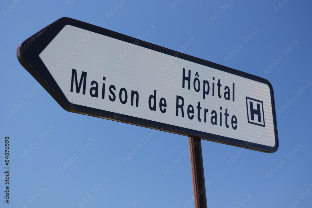 Pancarte hopital et maison de retraite Pancarte hopital et maison de retraite