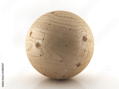Puzzle Balls Wood