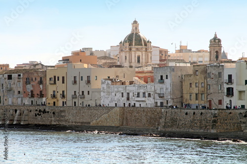 Coast in Trapani, Sicily, Italy