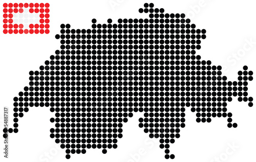 map of switzerland