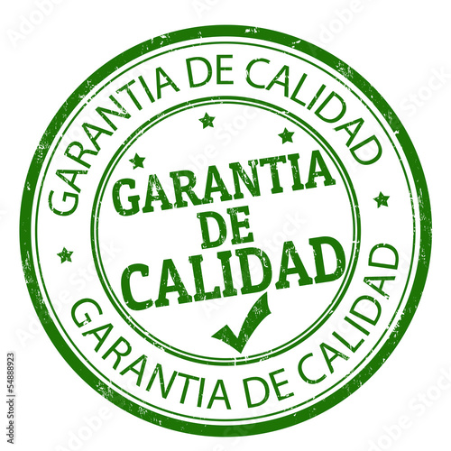 Quality guarantee stamp