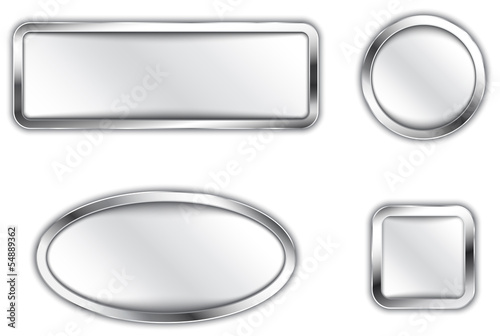 Metallic buttons