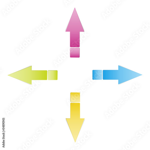 Glossy arrows