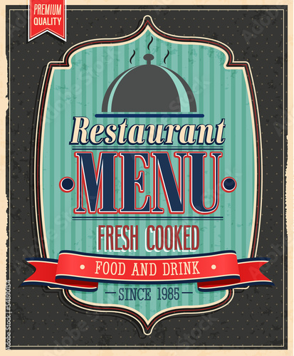Restaurant menu. Vector illustration