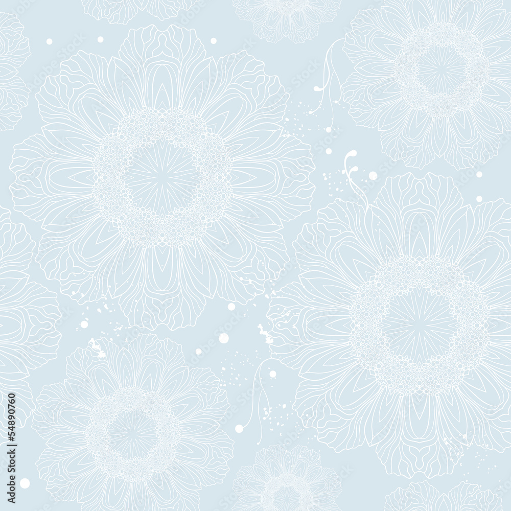 Winter snowflake seamless pattern Winter snowflake seamless pattern