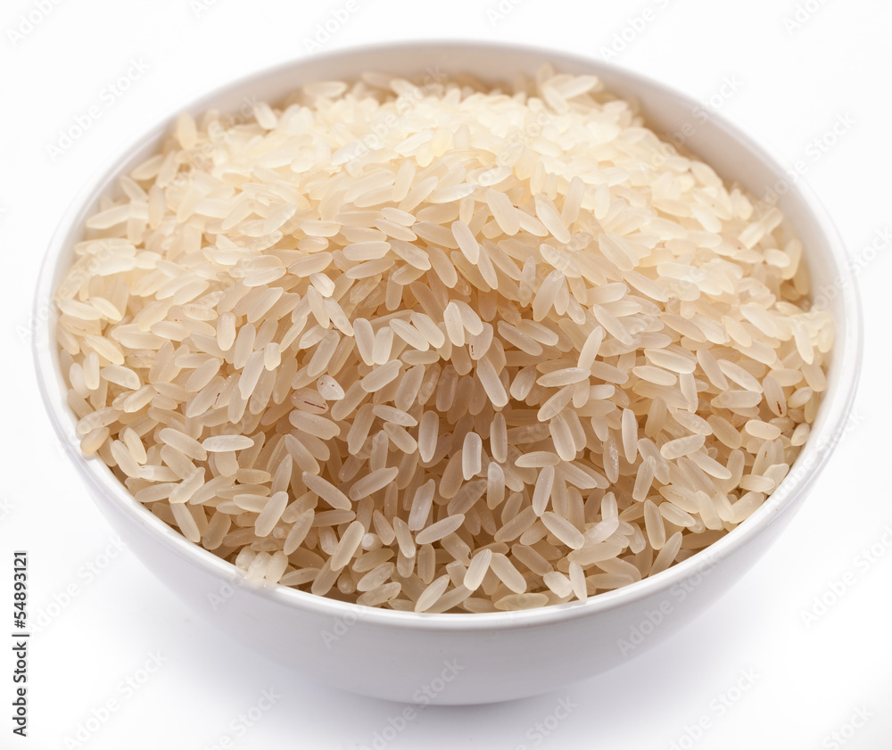 Rice in a bowl. Rice in a bowl.