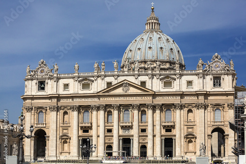 view at St. Peter's Basilica in Rome, Italy