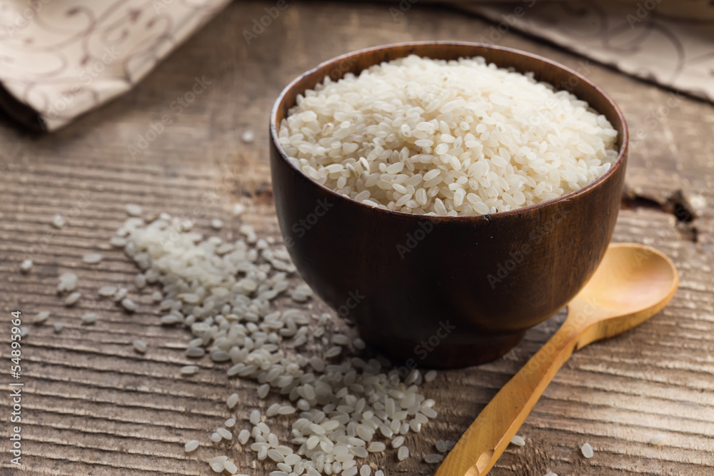 Rice in ceramic bowl Rice in ceramic bowl