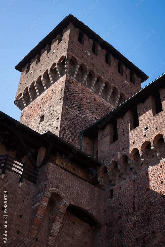 Tower of Sforza Castle (Castello Sforzesco)