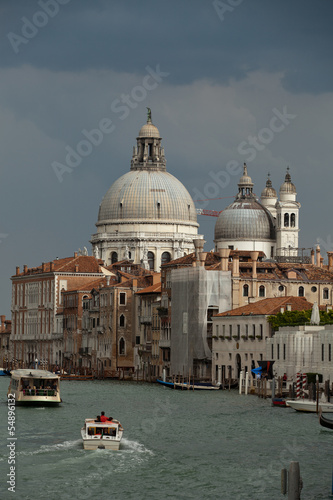 Venice - the view on Canal Grande and Salute before the storm © wjarek