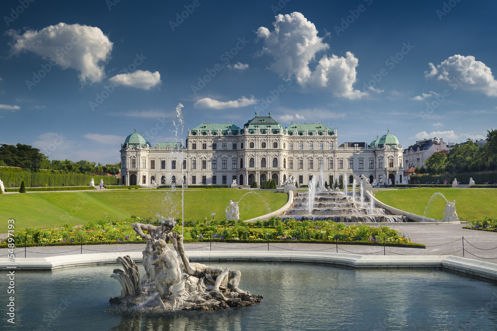 Schloss Belvedere Wien Stock Photo | Adobe Stock