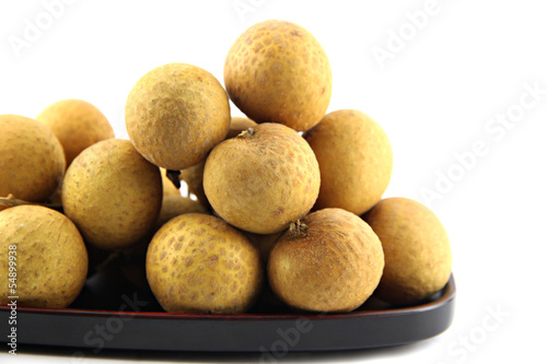 View Longan a side in the dish.