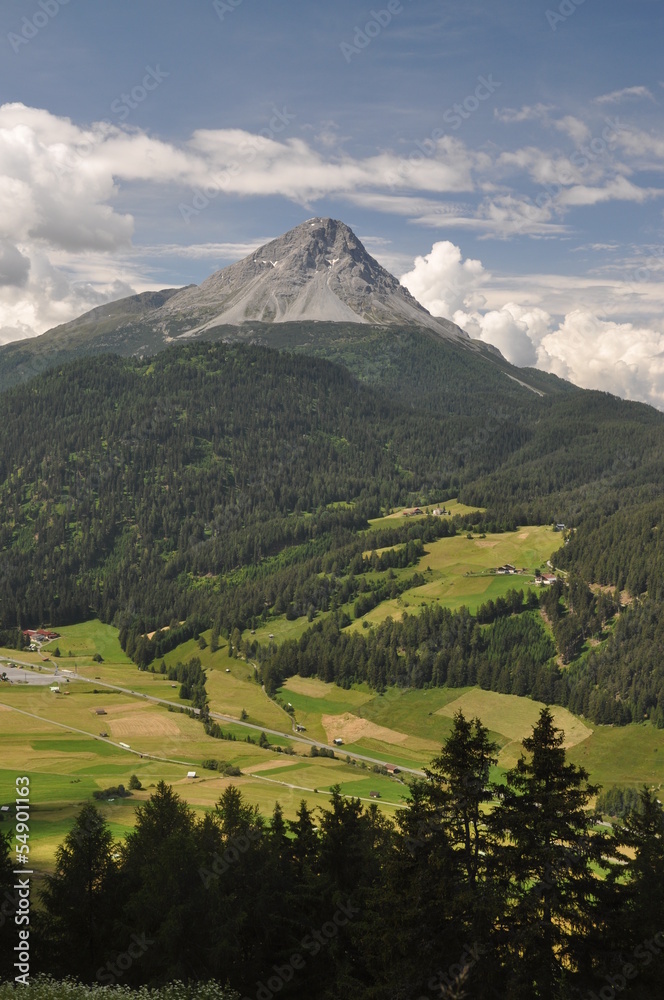Fototapeta premium Landschaft bei Nauders, Tirol