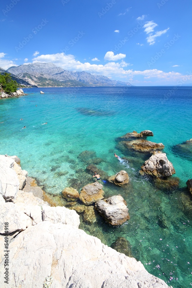 Croatia vacation - Marusici beach of Adriatic Sea