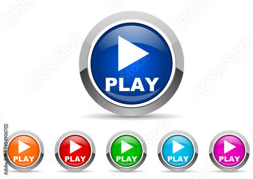 play vector icon set Free Download play vector icon set - GFXLoad