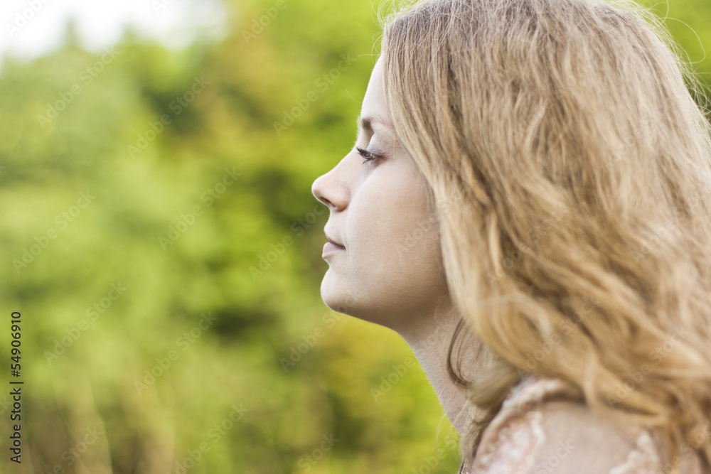 beautiful blonde girl on the nature beautiful blonde girl on the nature