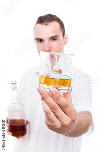 Man and alcohol