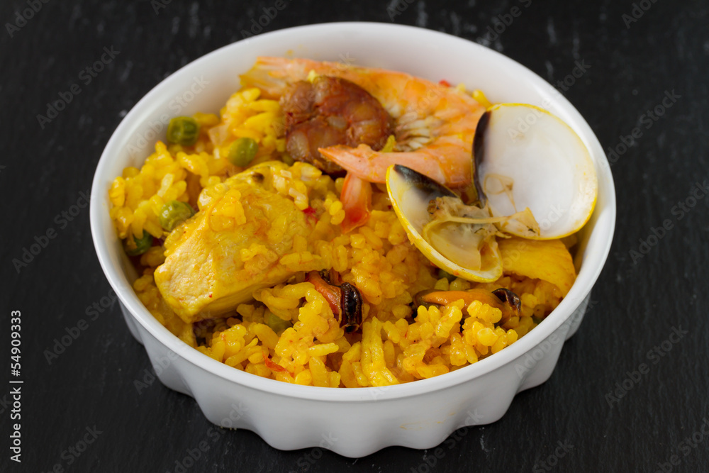 rice with chicken and seafood rice with chicken and seafood
