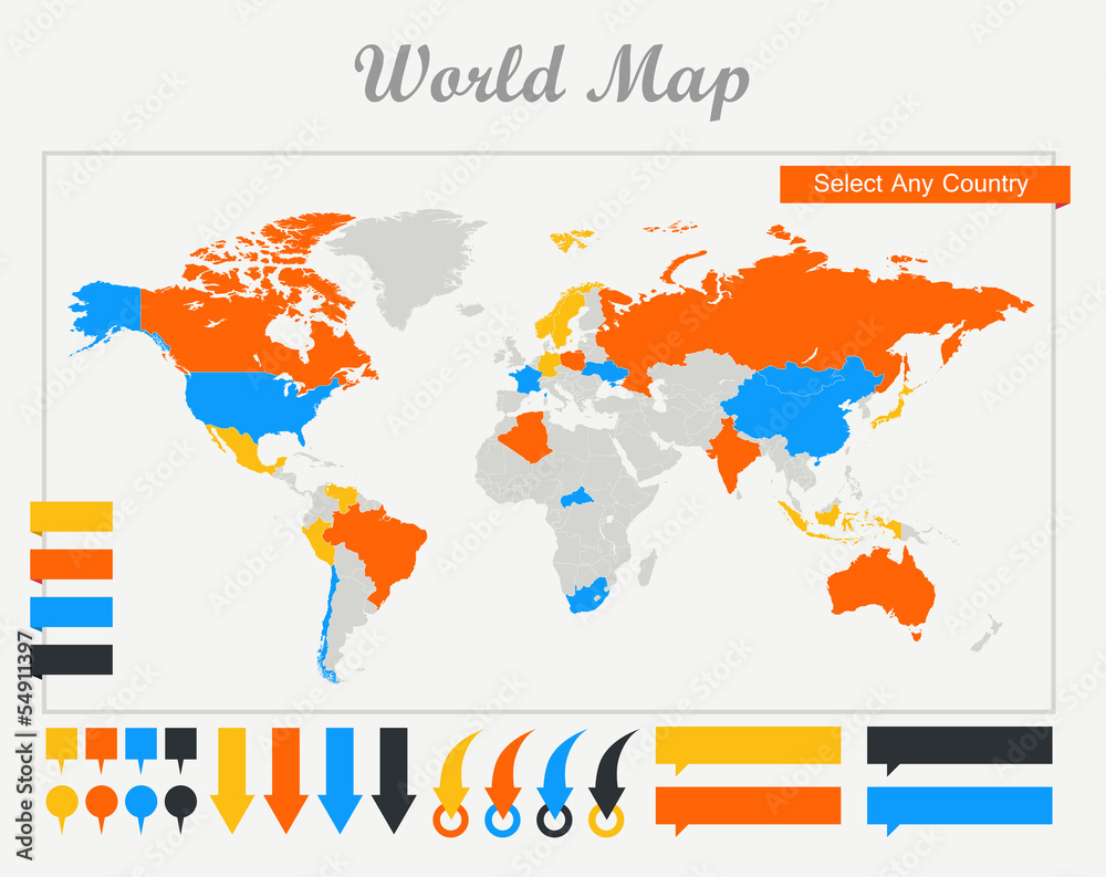 Fototapeta premium Infographic Elements