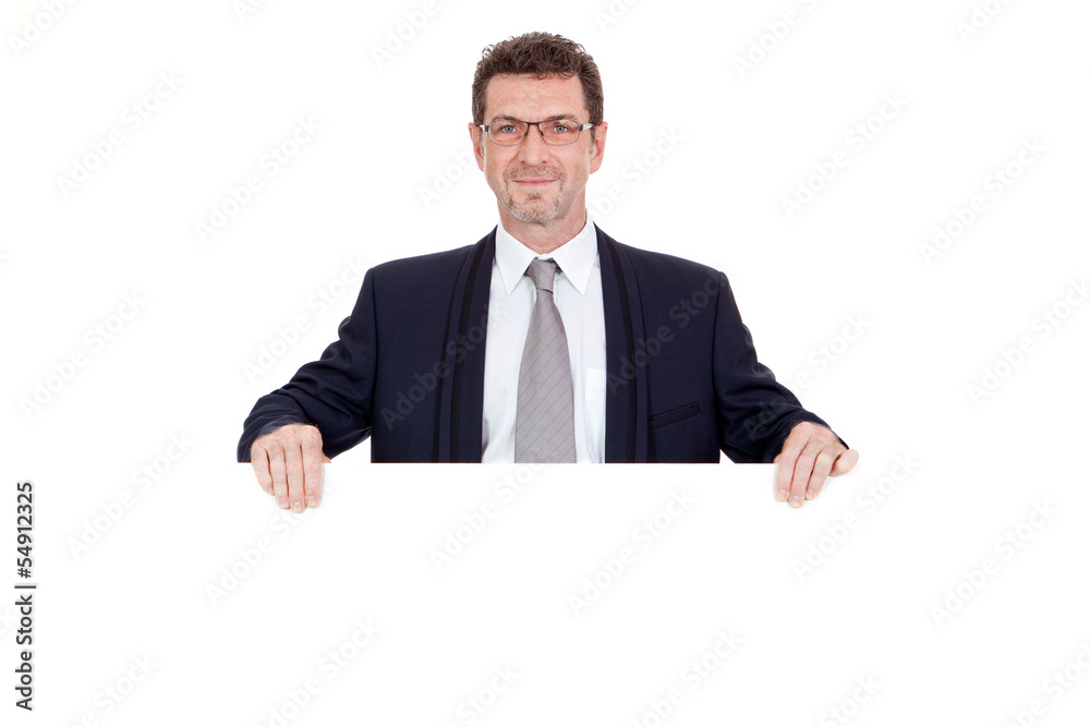 erwachsener geschäftsmann lachend textfreiraum plakat erwachsener geschäftsmann lachend textfreiraum plakat