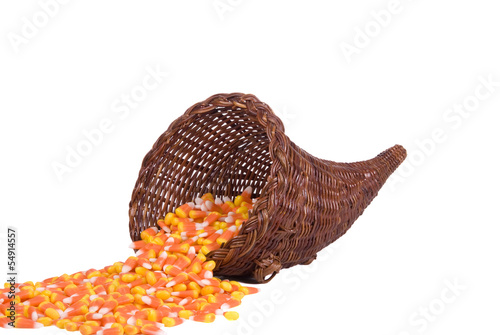 Cornucopia with Candy Corn