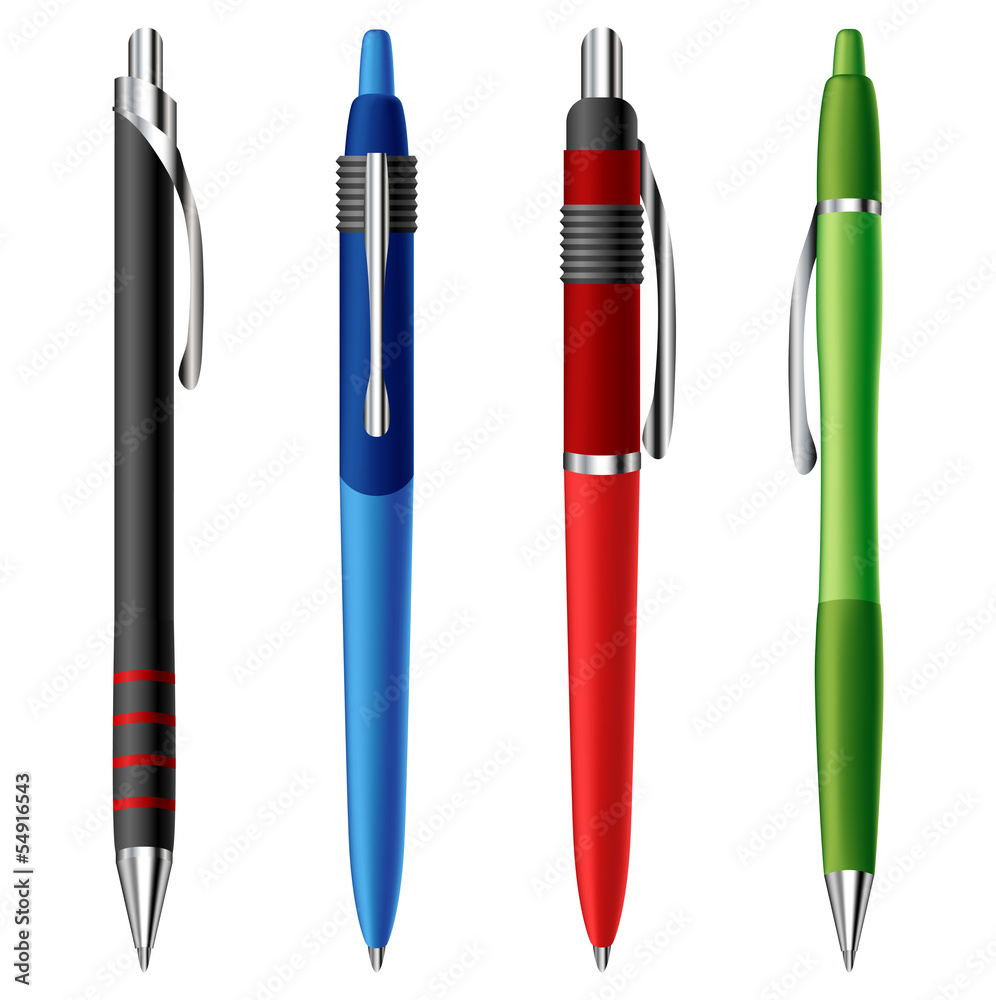 Fototapeta premium Ballpoint pen set