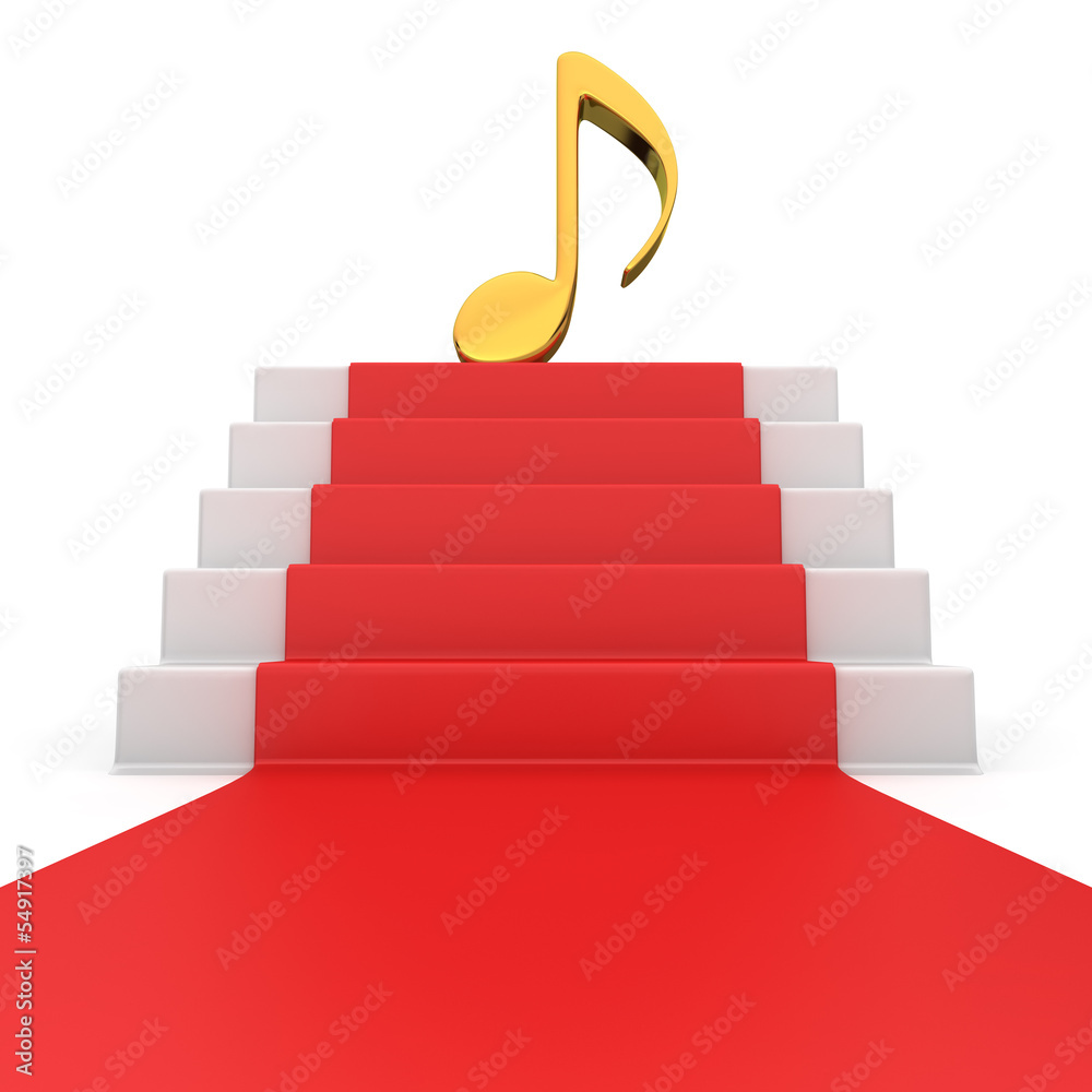 Note on red carpet Note on red carpet