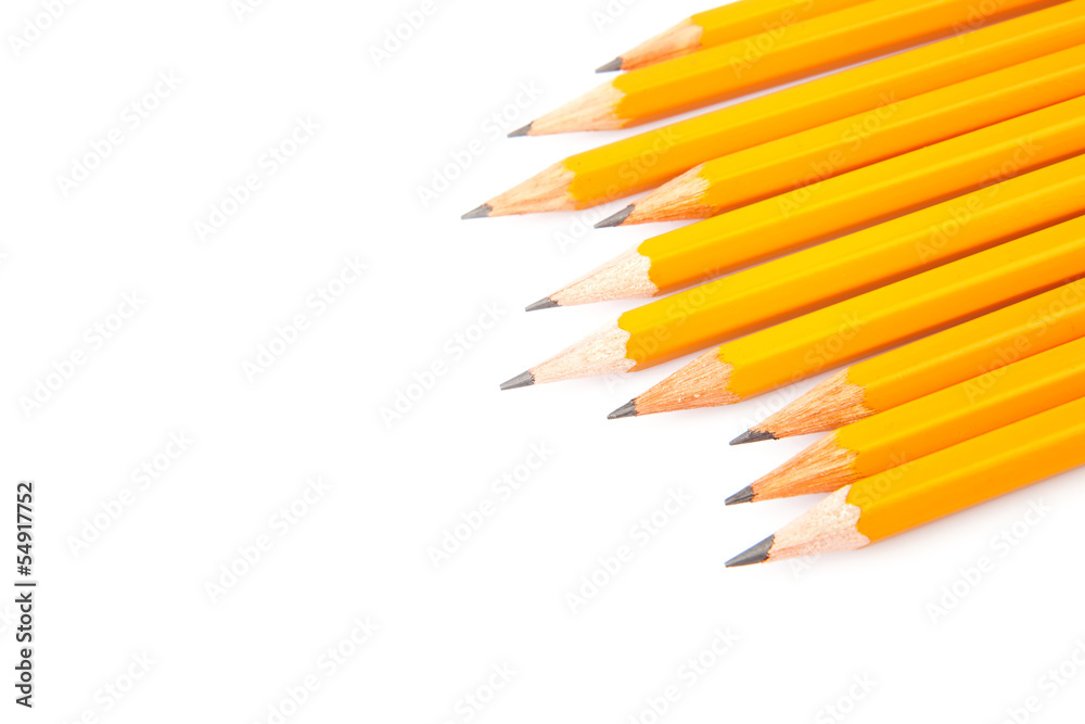 Obraz premium Wooden sharp pencils