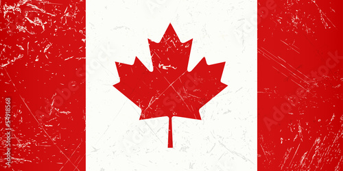 Grunge Länder Flagge - Kanada