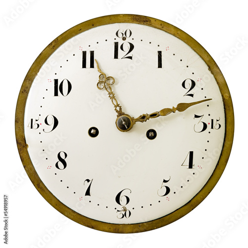 old enamel clock face