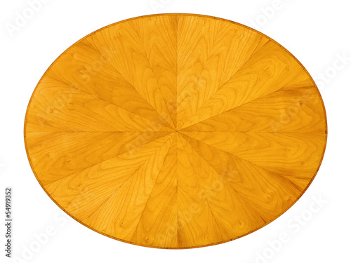cherrywood veneer table top isolated